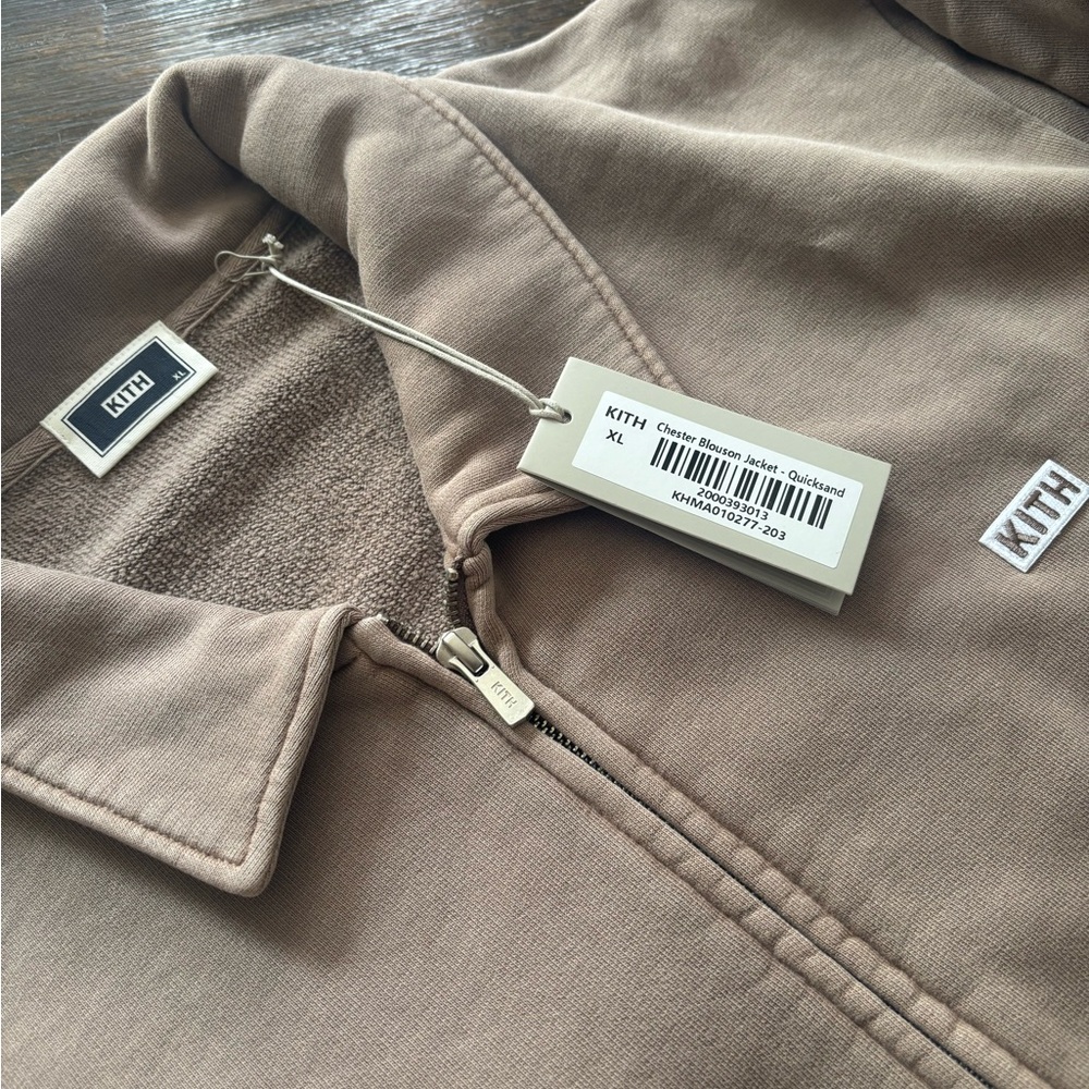 Kith Men's Zip-Front Shirt Jacket in Quicksand Brown